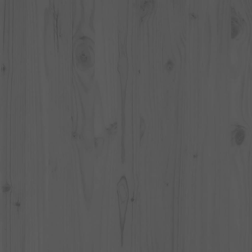 vidējais dārza dīvāns, pelēks, priedes masīvkoks