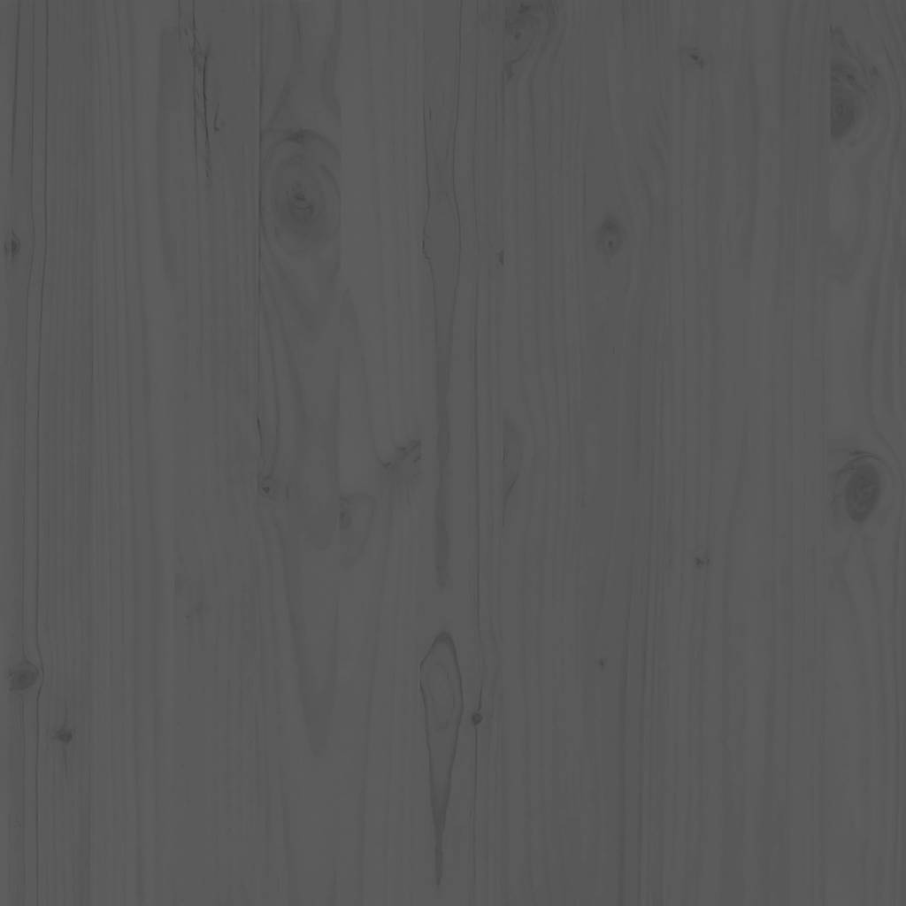 vidējie dārza dīvāni, 2 gab., pelēks, priedes masīvkoks