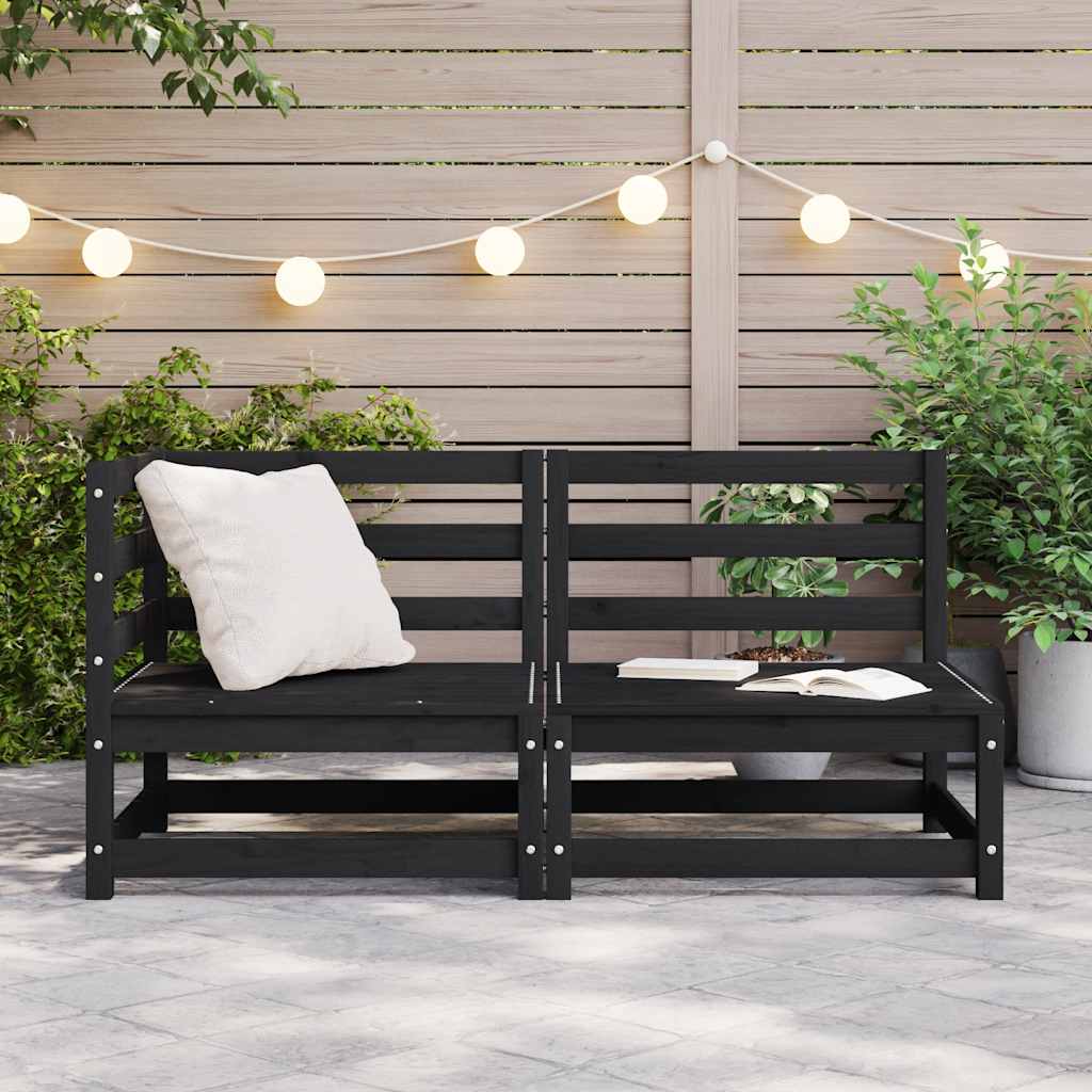 Thumbnail - vidaXL 2-tlg. Garten-Lounge-Set Schwarz Massivholz Kiefer