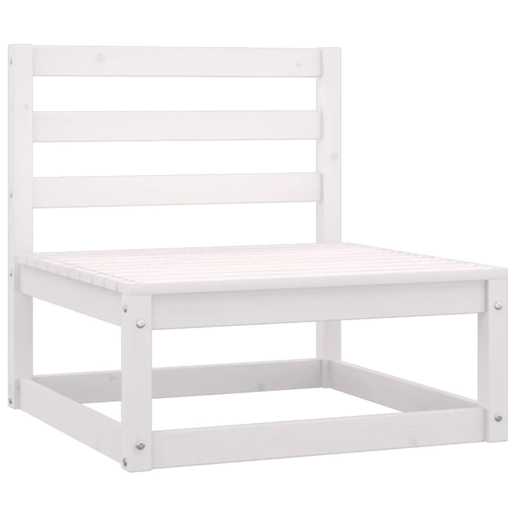 

vidaXL 3-delige Loungeset massief grenenhout wit