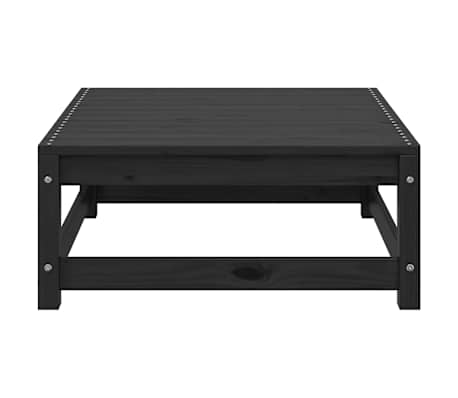 vidaXL Taburetes de jard&iacute;n con cojines madera maciza de pino negro