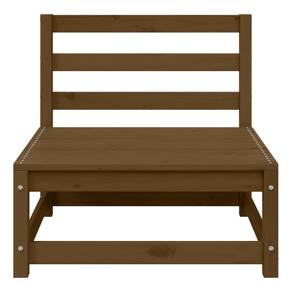 Thumbnail - vidaXL Garten-Mittelsofas mit Creme Kissen 2 Stk. Massivholz Kiefer