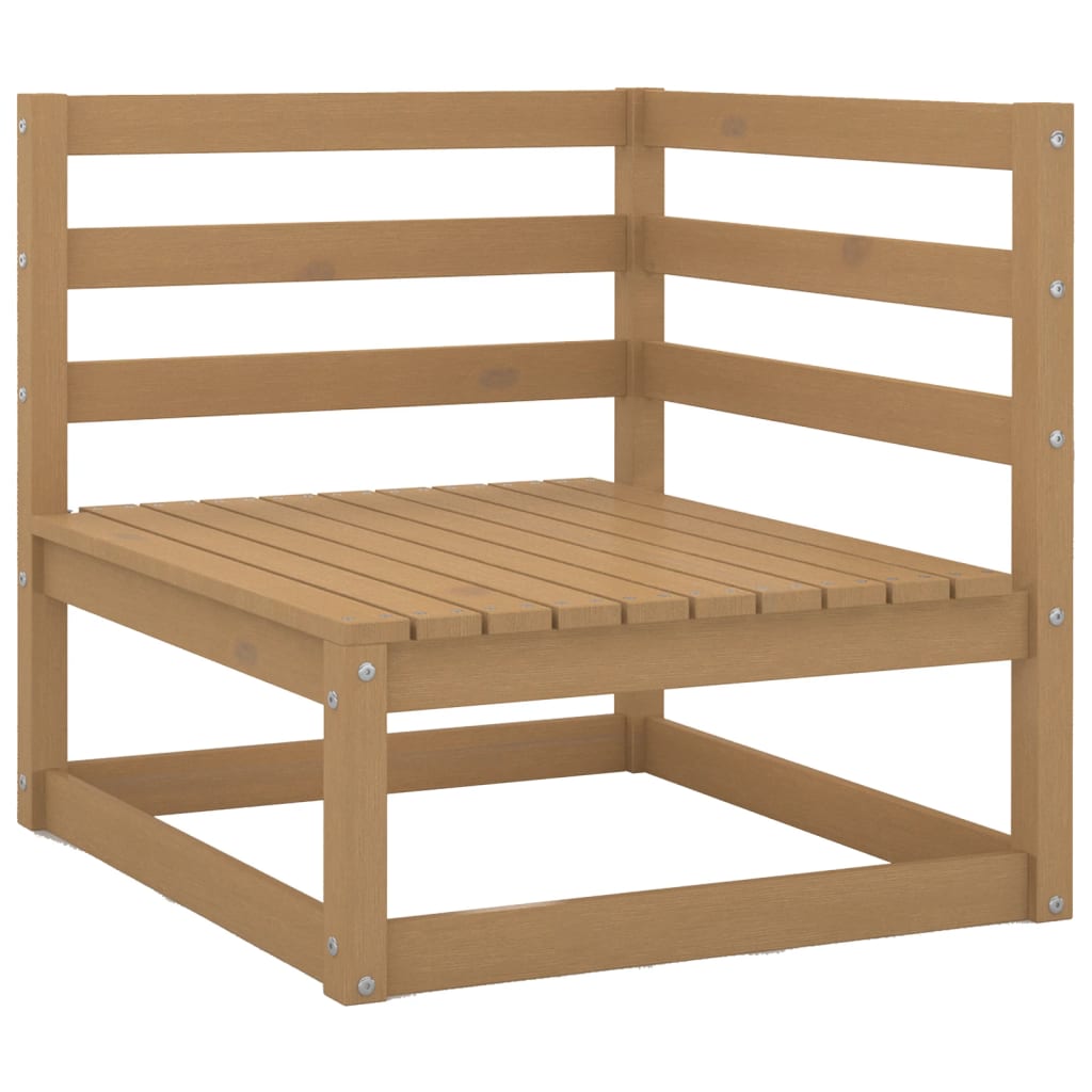 

vidaXL 2-delige Loungeset met kussens grenenhout honingbruin