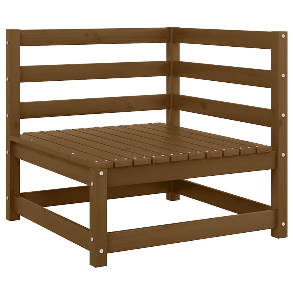 Thumbnail - vidaXL 2-tlg. Garten-Lounge-Set Kissen Honigbraun Massivholz Kiefer