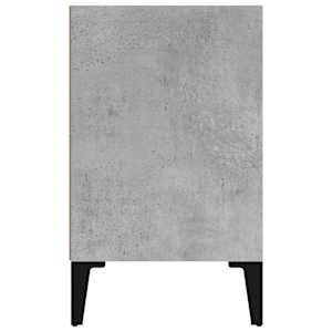 Noční stolek s kovovými nohami betonově šedý 40 x 30 x 50 cm - obrázek 5