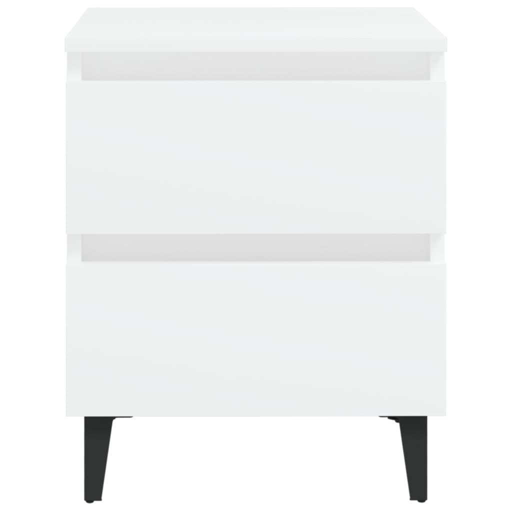 Nachttisch Weiß 40x35x50 cm Spanplatte