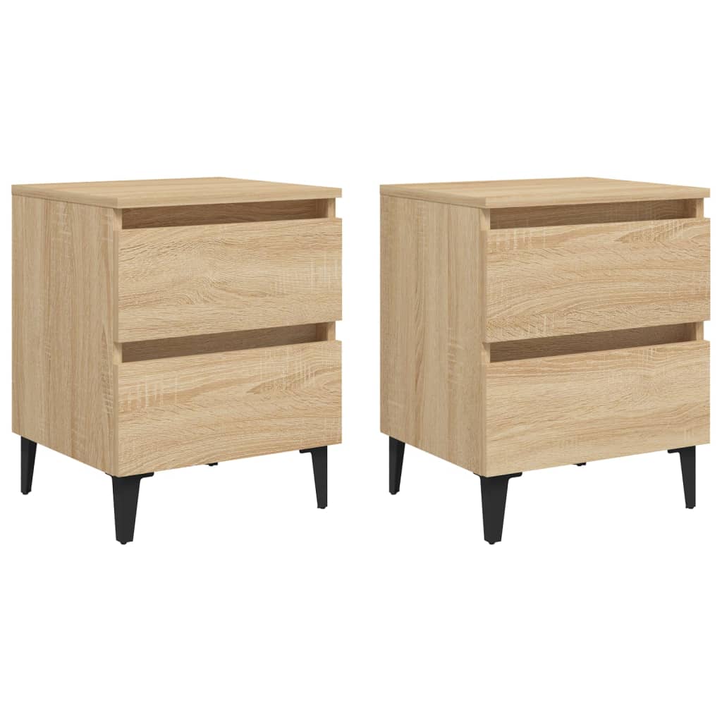 vidaXL Noční stolky 2 ks dub sonoma 40 x 35 x 50 cm kompozitní dřevo