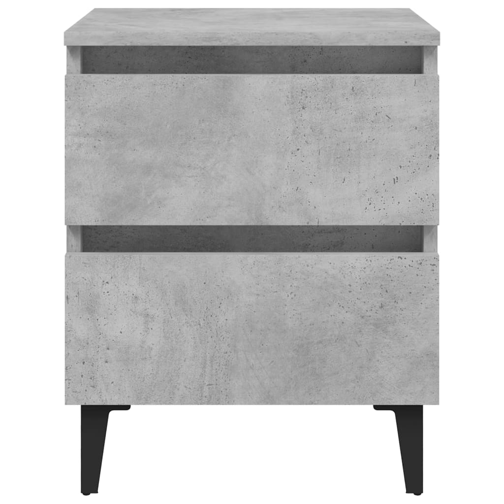  Nočný stolík betónový sivý 40x35x50 cm drevotrieska