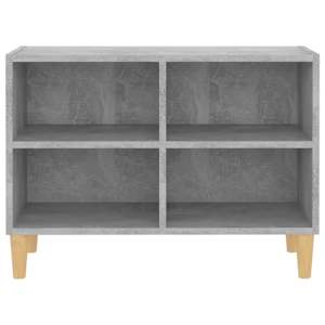 TV stolek nohy z masivního dřeva betonově šedý 69,5x30x50 cm - obrázek 4
