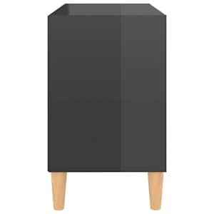 TV stolek nohy z masivního dřeva šedý vysoký lesk 69,5x30x50 cm - obrázek 5