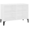 vidaXL metalljalgadega telerikapp, valge, 69,5x30x50 cm