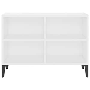 TV stolek s kovovými nohami bílý 69,5 x 30 x 50 cm - obrázek 4