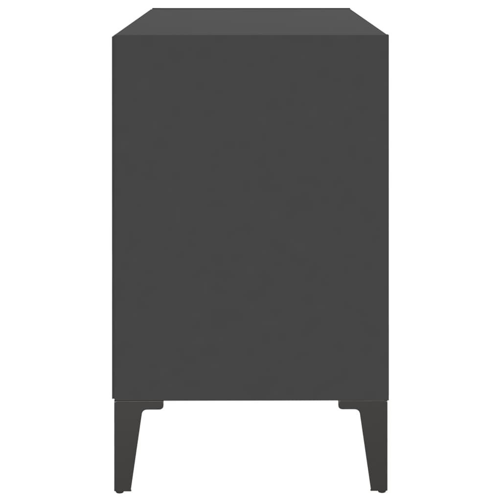 Meuble TV avec pieds en métal Gris 69,5x30x50 cm | meublestv.fr 6
