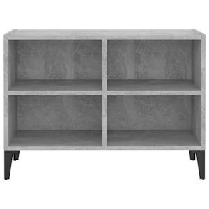 TV stolek s kovovými nohami betonově šedý 69,5 x 30 x 50 cm - obrázek 4