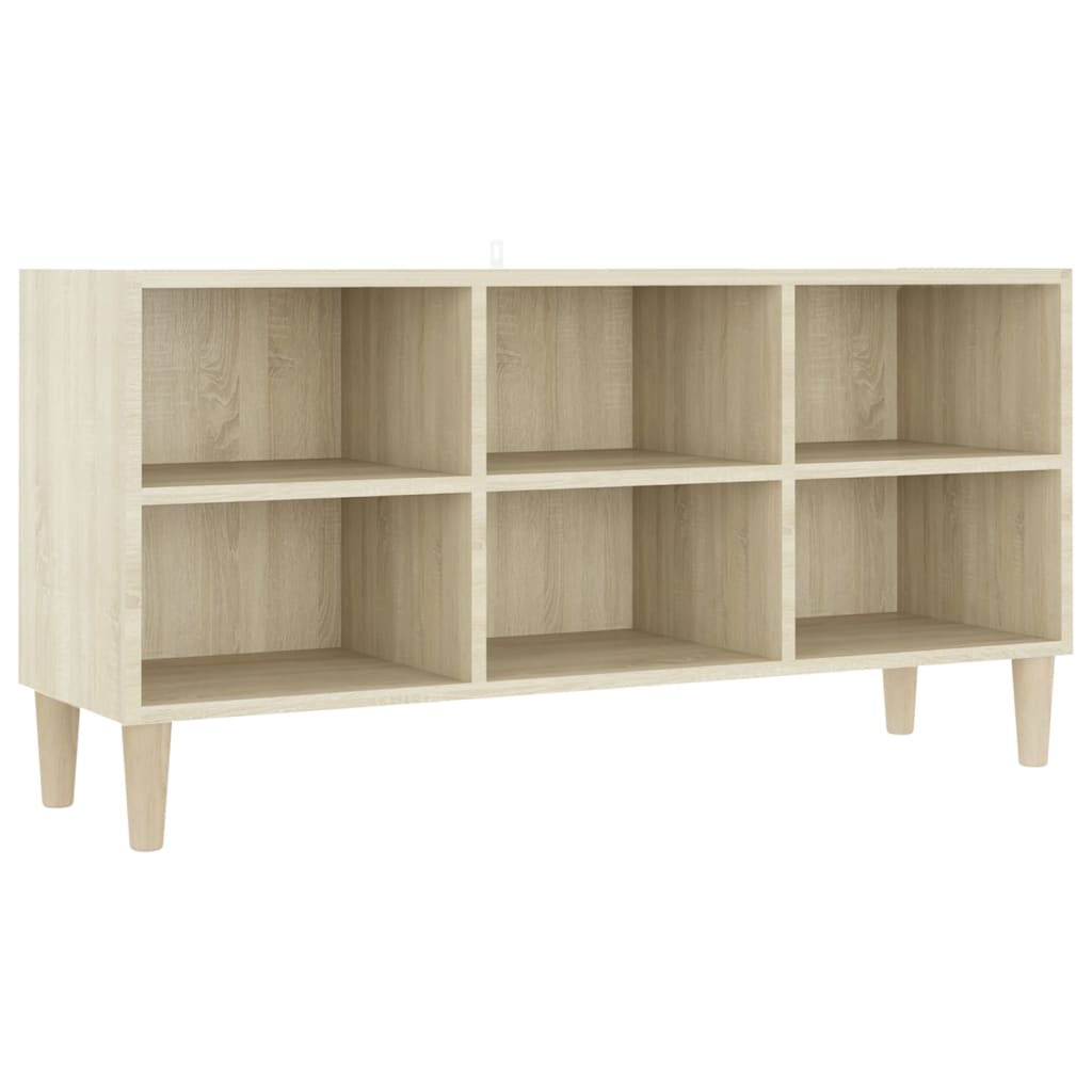 

vidaXL TV Cabinet with Solid Wood Legs Sonoma Oak 40.7"x11.8"x19.7"