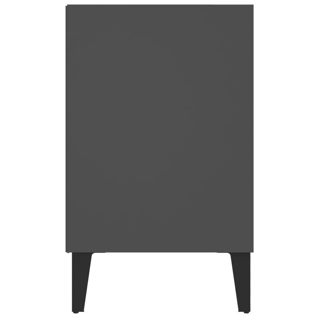 Meuble TV avec pieds en métal Gris 103,5x30x50 cm | meublestv.fr 6
