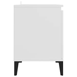 TV stolek s kovovými nohami bílý 103,5 x 35 x 50 cm - obrázek 6
