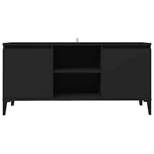 TV stolek s kovovými nohami černý 103,5 x 35 x 50 cm - obrázek 5
