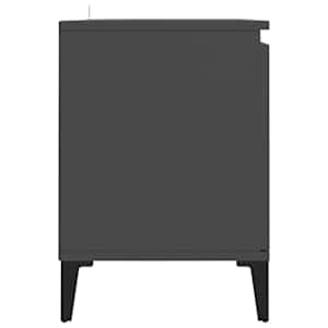 TV stolek s kovovými nohami šedý 103,5 x 35 x 50 cm - obrázek 6