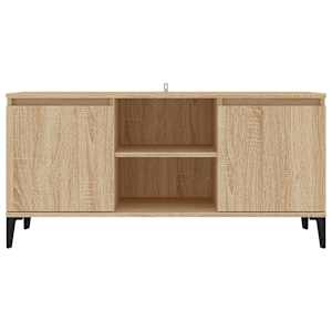 TV stolek s kovovými nohami dub sonoma 103,5 x 35 x 50 cm - obrázek 5
