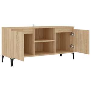 TV stolek s kovovými nohami dub sonoma 103,5 x 35 x 50 cm - obrázek 7