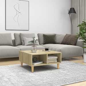 Klubska mizica sonoma hrast 60x60x30 cm iverna plošča