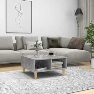 Konferenční stolek betonově šedý 60x60x30 cm kompozitní dřevo - obrázek 1
