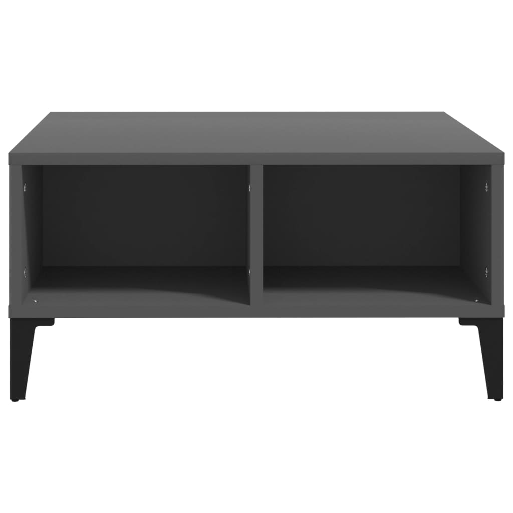 

vidaXL Salontafel 60x60x30 cm spaanplaat grijs