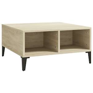 Konferenční stolek dub sonoma 60 x 60 x 30 cm kompozitní dřevo - obrázek 2