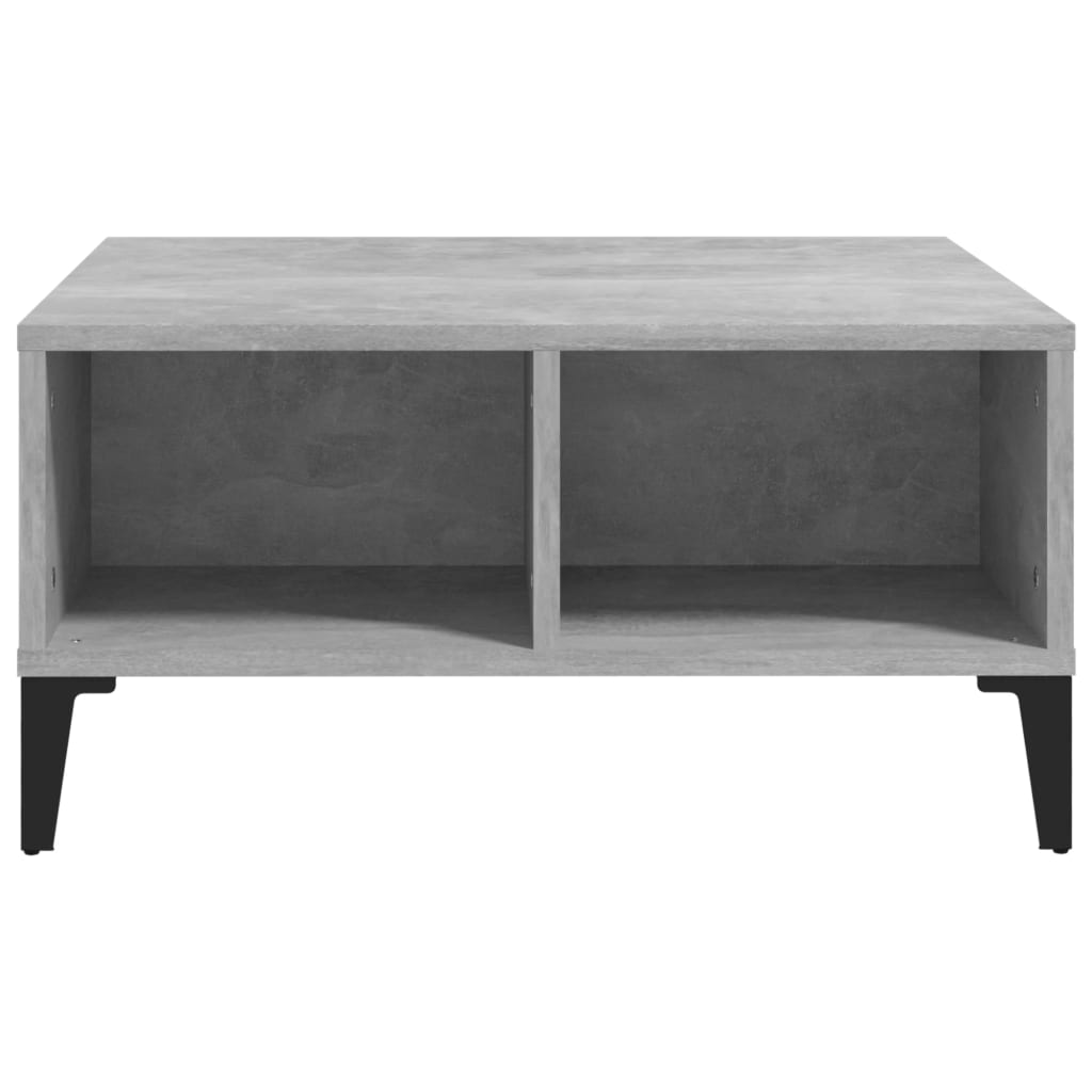 

vidaXL Salontafel 60x60x30 cm spaanplaat betongrijs