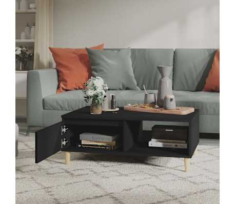 vidaXL Salongbord svart 90x60x35 cm konstruert tre