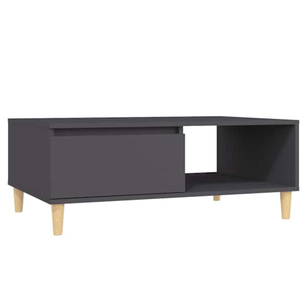 vidaXL kohvilaud, hall, 90x60x35 cm, puitlaastplaat