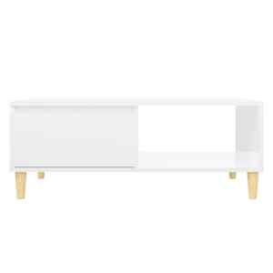 Konferenční stolek bílý lesklý 90 x 60 x 35 cm kompozitní dřevo - obrázek 6