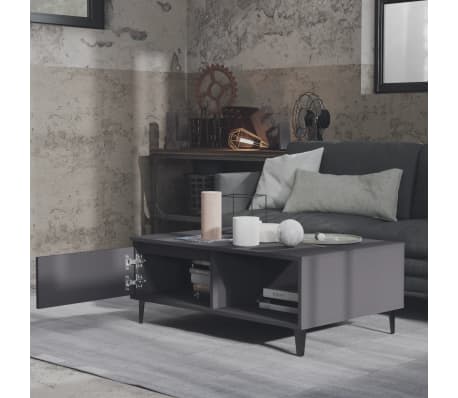 vidaXL Coffee Table Grey 90x60x35 cm Engineered Wood