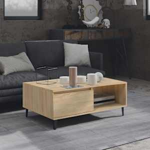 Konferenční stolek dub sonoma 90 x 60 x 35 cm kompozitní dřevo - obrázek 1