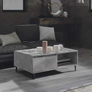 Konferenční stolek betonově šedý 90x60x35 cm kompozitní dřevo - obrázek 1