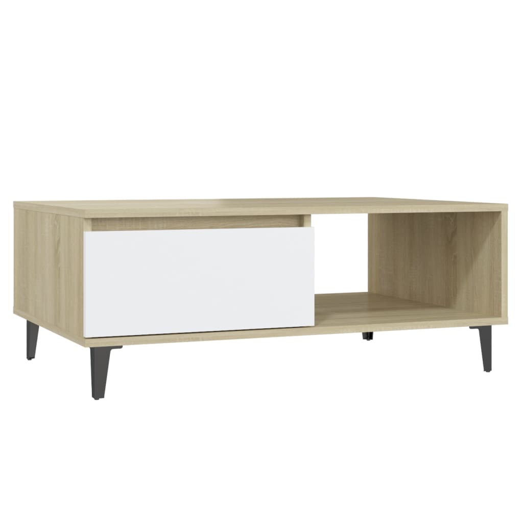 Coffee Table Couch Tea Side Table Chipboard 90x60x35 cm Multi Colours vidaXL