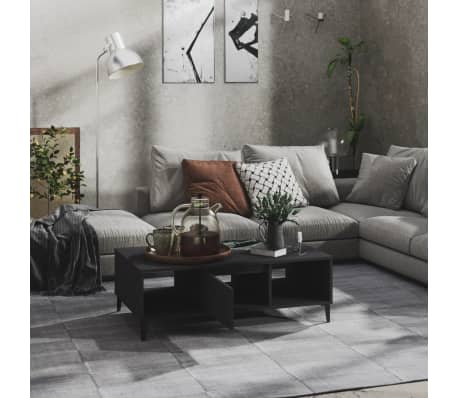 vidaXL Salontafel 103,5x60x35 cm bewerkt hout grijs