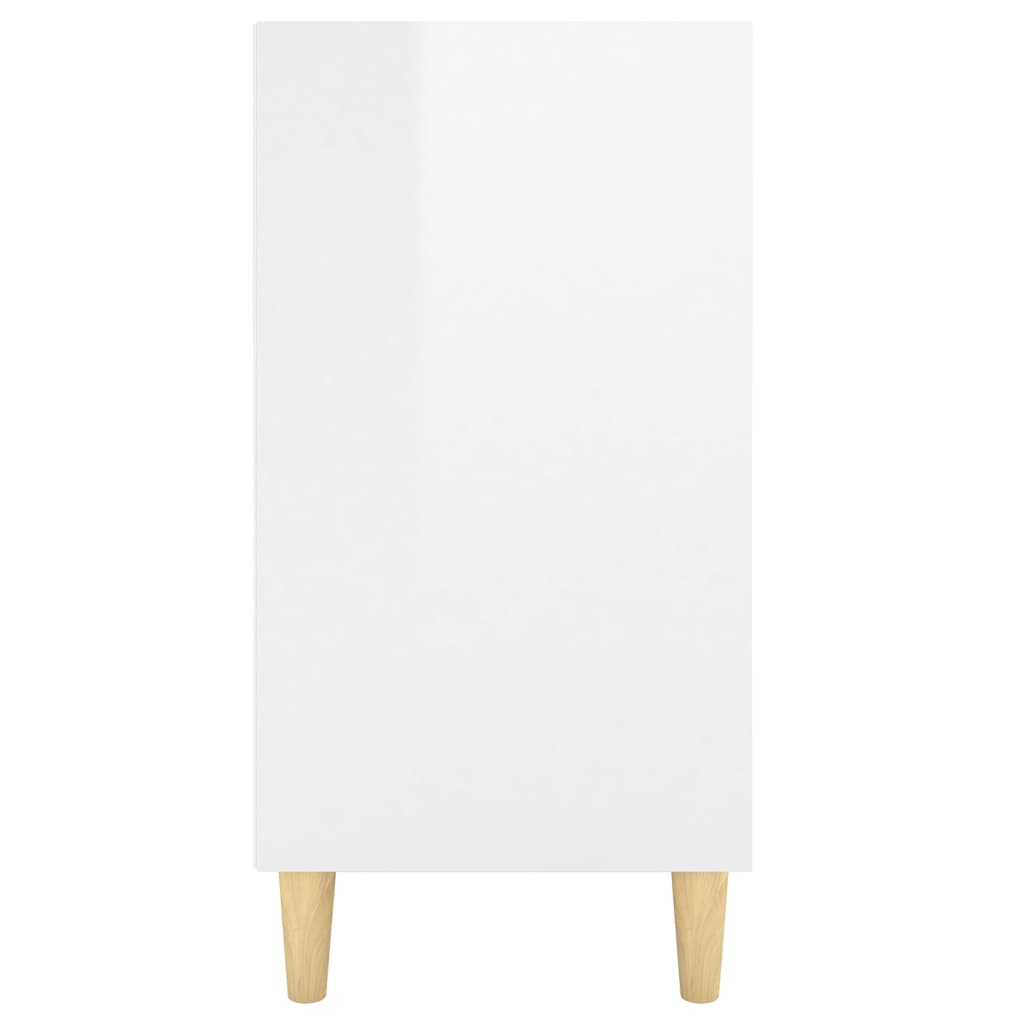 Sideboard Hochglanz-Weiß 103,5x35x70 cm Spanplatte