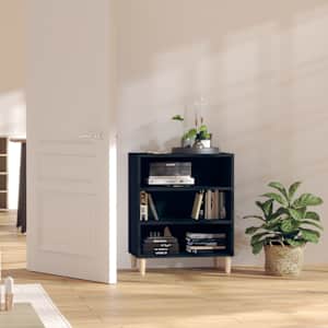 Komoda črna 57x35x70 cm iverna plošča