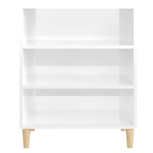 Příborník bílý s vysokým leskem 57 x 35 x 70 cm dřevotříska - obrázek 4