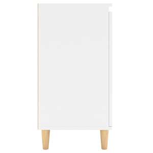 Příborník s dřevěnými nohami bílý 60x35x70 cm kompozitní dřevo - obrázek 6