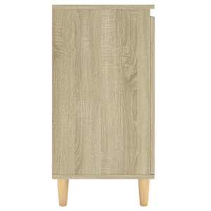 Příborník s dřevěnými nohami sonoma 60x35x70cm kompozitní dřevo - obrázek 6