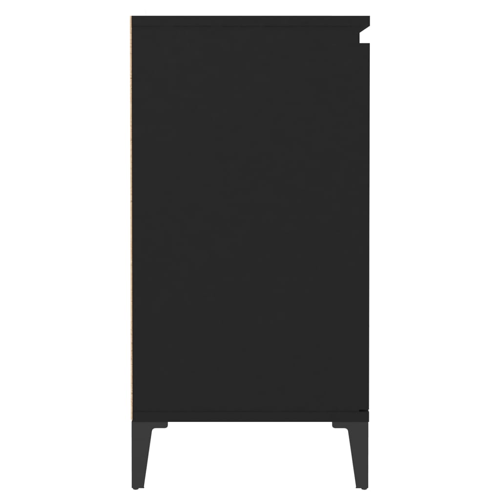 fekete forgácslap tálalószekrény 60 x 35 x 70 cm