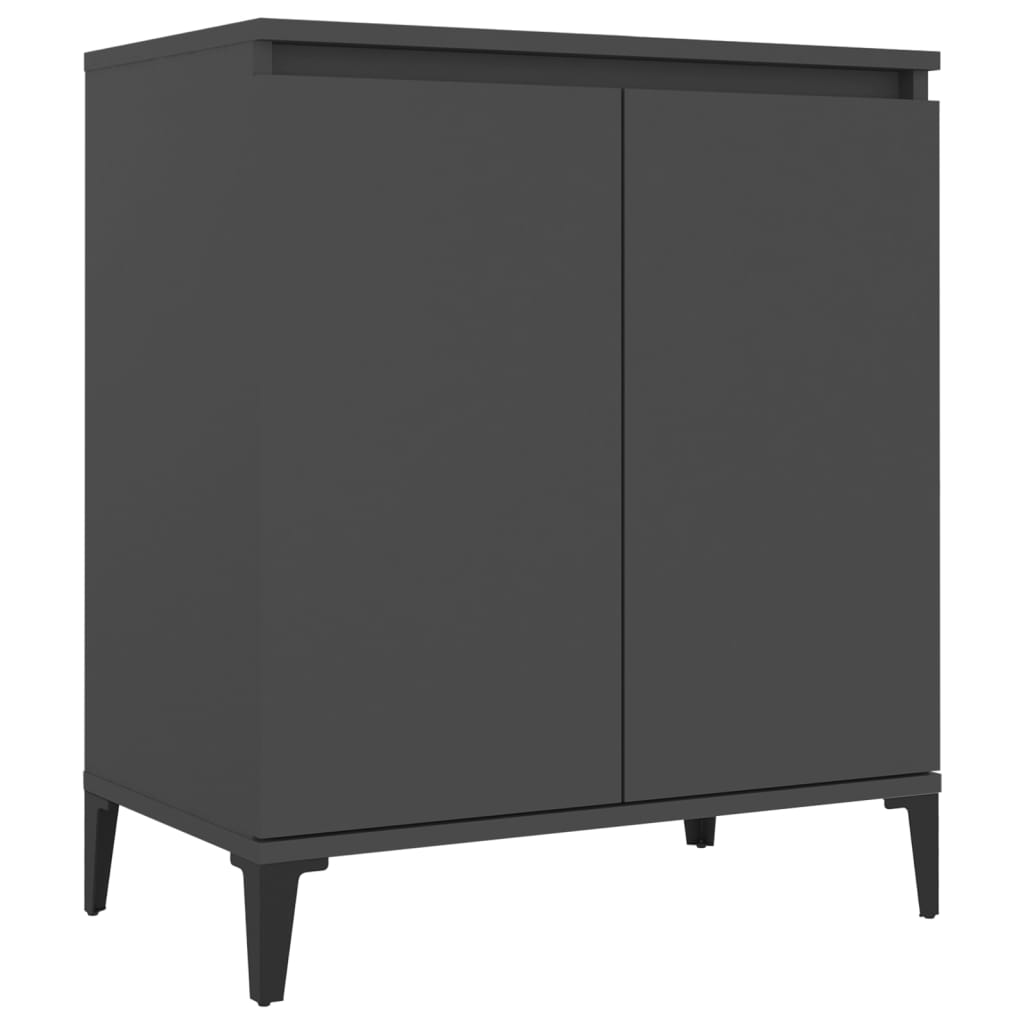 

vidaXL Sideboard Gray 23.6"x13.8"x27.6" Engineered Wood