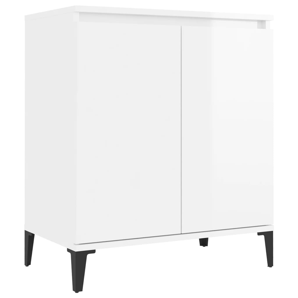 

vidaXL Sideboard High Gloss White 23.6"x13.8"x27.6" Chipboard