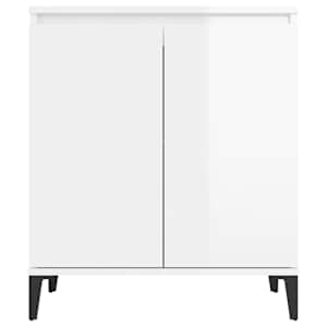 Příborník bílý s vysokým leskem 60x35x70 cm kompozitní dřevo - obrázek 5