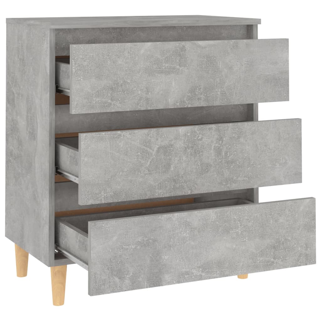 kumode, betona pelēka, 60x35x69 cm, skaidu plāksne | Stepinfit.lv