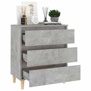 vidaXL &Scaron;oninė spintelė, betono pilkos spalvos, 60x35x69cm, MDP