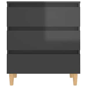 Příborník šedý s vysokým leskem 60x35x69 cm kompozitní dřevo - obrázek 5